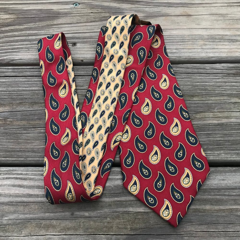 Tommy Hilfiger Men Tie 100% Italian Silk Classic N - Picture 3 of 9